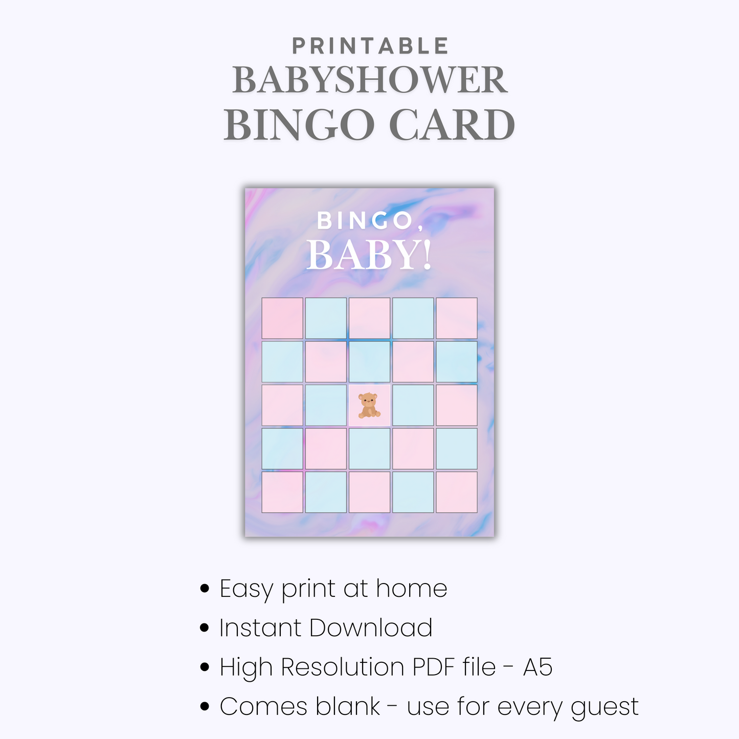 Bingo, Baby! - Baby Shower Game
